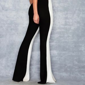 New black and white bandage trousers